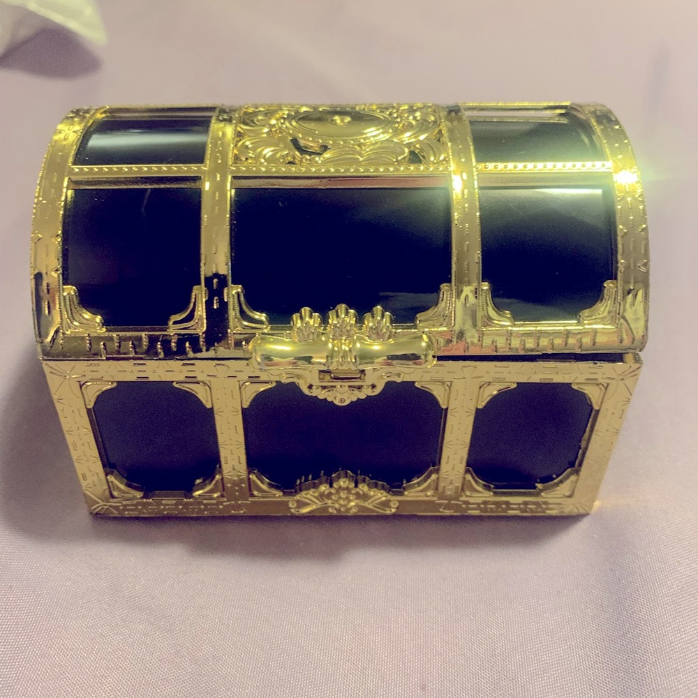 Gold and Black Decorative Chest